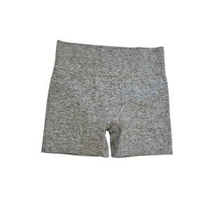 Colsie ribbed high waisted short bike shorts womens XL heathered gray comfort